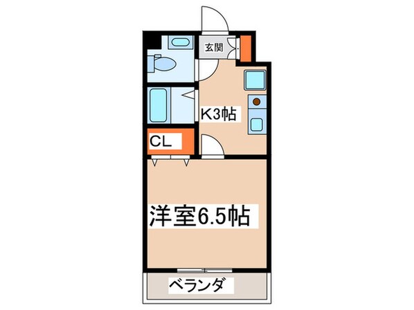 晴見町明星パレスの物件間取画像